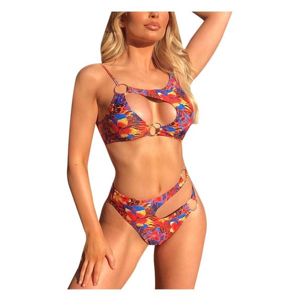 

one-piece suits swimwearÂ swimsuitÂ women'sÂ swimmingÂ suitÂ bikiniÂ 2021 fashion womens printing siamese push-up pad swimwear swimsuit beach