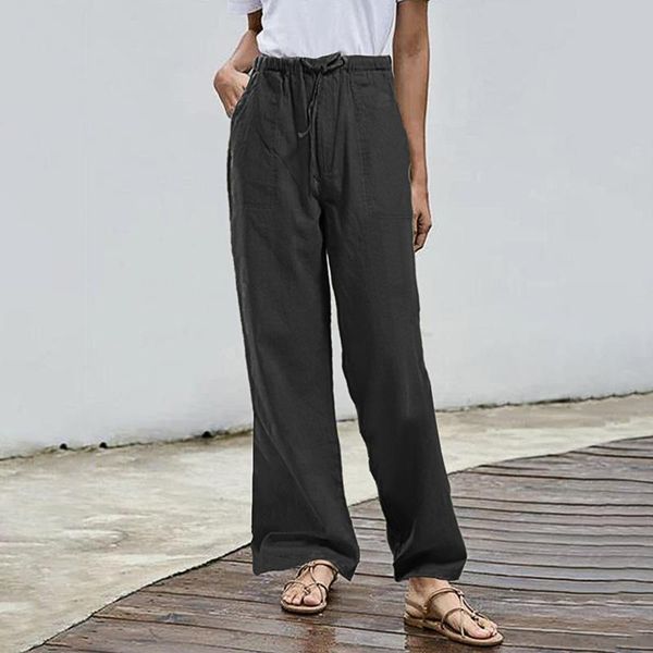 

women's pants & capris harajuku joggers wide leg sweatpants pocket women trousers plus size high waist streetwear cotton casual pant fe, Black;white