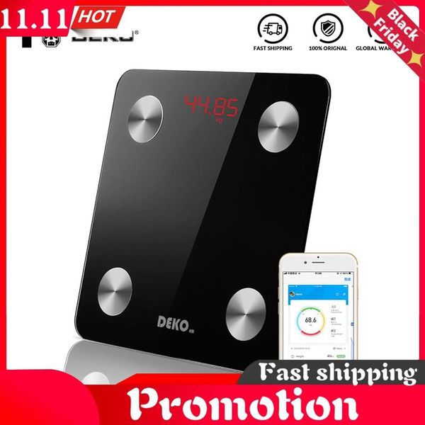 

body fat scale smart bluetooth bathroom weight health monitoring wireless digital composition analyzer scales