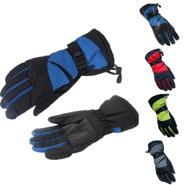 

ski gloves women men winter warm snow sports water splashing anti-skid outdoor &3s03