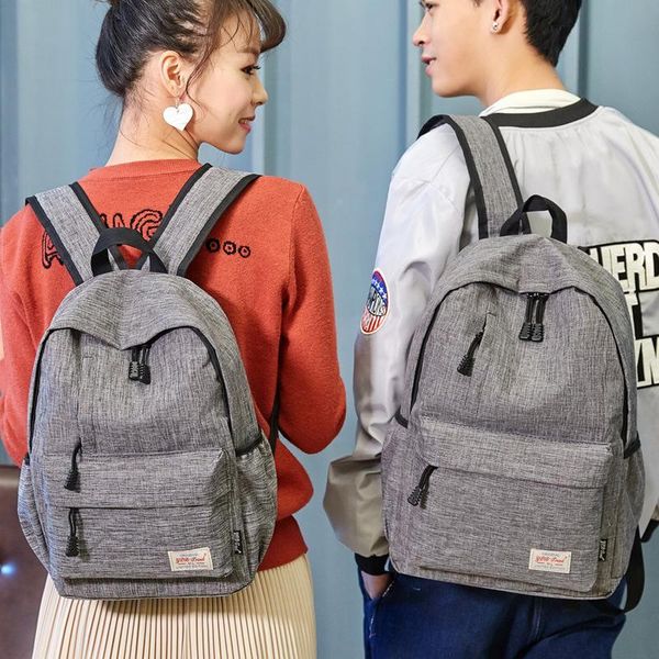 

backpack canvas man lapfor teenage women travel rucksack female vintage school bag bagpack couple 7colors