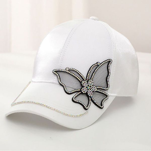 

,snapback cap female spring summer baseball cap butterfly diamond sunshade net red versatile sun protection korean, Blue;gray