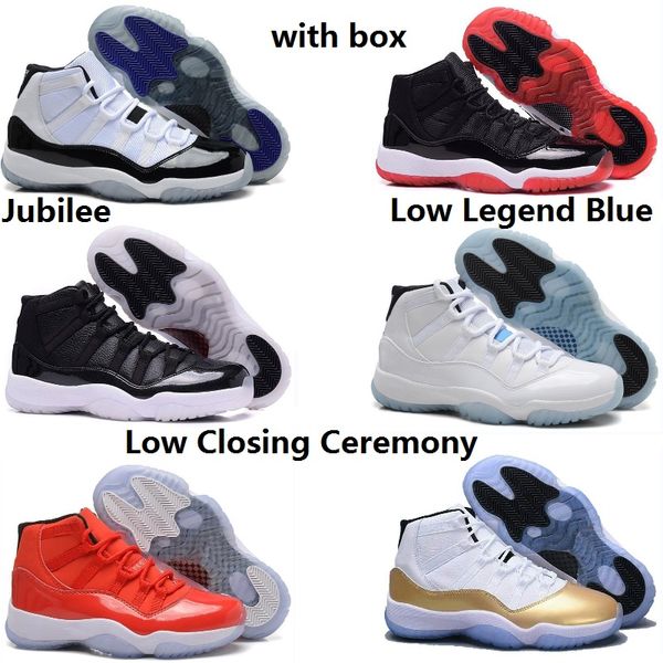 

2022 fashion 25th anniversary 11s basketball shoes space jam 11 low white bred concord 45 sneakers gamma blue men running trainers women
