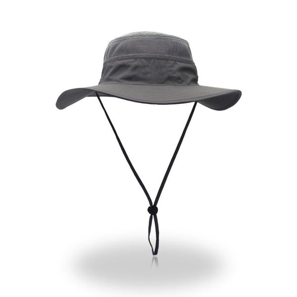 

wide brim hats outdoor sunshade hat men's fishing summer sunscreen sun anti ultraviolet fisherman's, Blue;gray