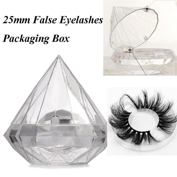 

12pcs/set eyelashes packaging box for 25mm thick long false reusable makeup storage case1