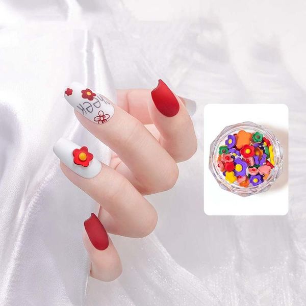 

nail art decorations color flower elegant accessories summer small fresh 3d charm exquisite matte diy decoration, Silver;gold