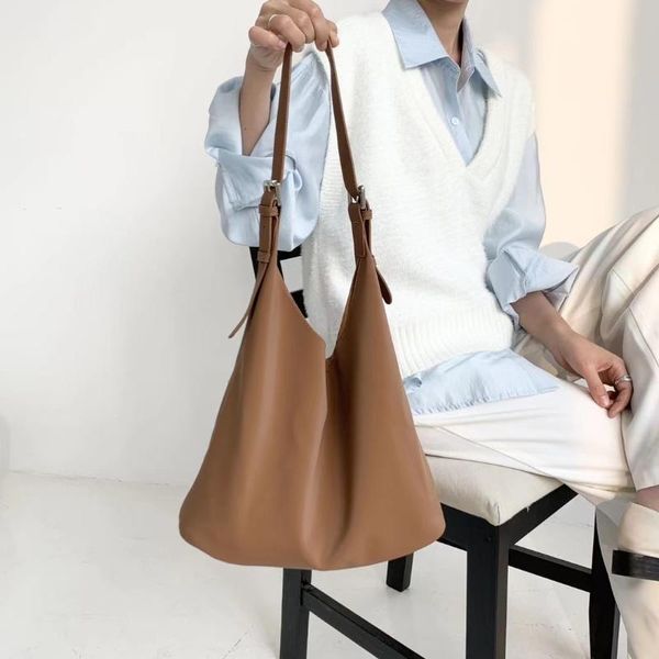 

evening bags soft women's large-capacity pu leather bag 2021 autumn and winter trend brand ladies one-shoulder travel handbags wallet h