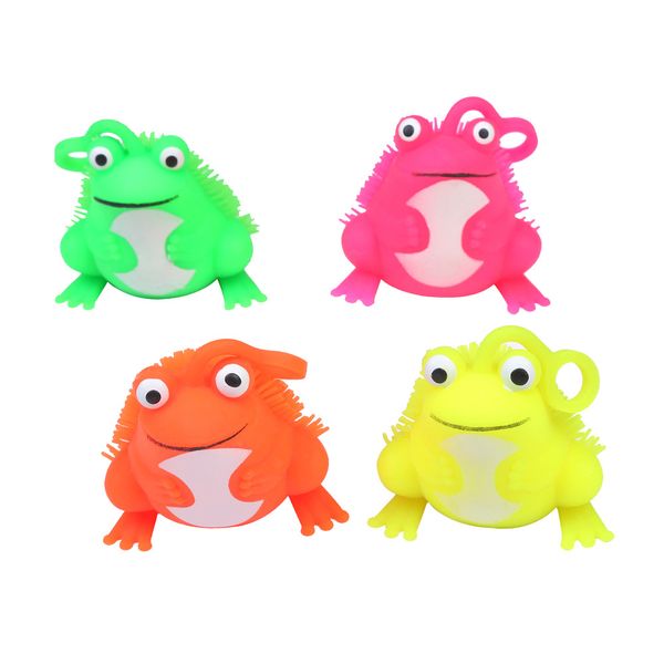 

frog flash led children's toy tpr material