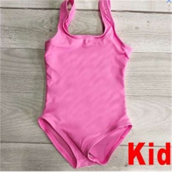 

children's suit children's blank open back one piece swimsuit without bikini, Black