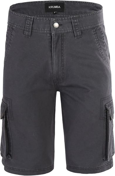 

men's shorts cotton pigment dyeing outdoor casual cargo, White;black