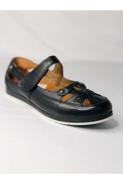 

sandals 722 black genuine leather orthopedic mother shoes