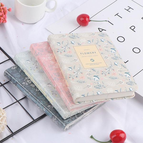 

agenda 2021 kawaii vintage flower schedule weekly monthly plan calendar notebook diary book account notepads, Purple;pink