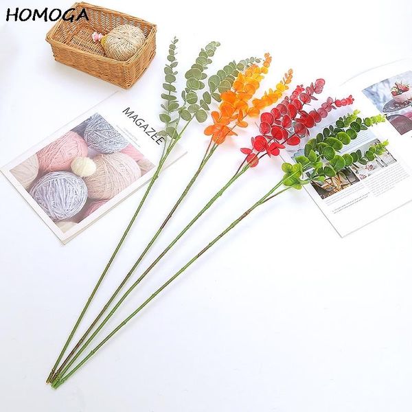 

decorative flowers & wreaths simulation plant green wedding decoration fake flower plastic leaf eucalyptus