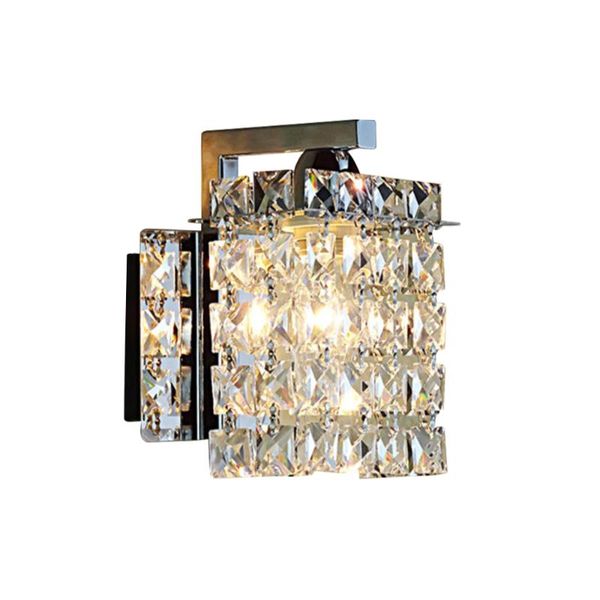 

wall lamp artpad crystal led modern indoor home lighting bathroom corridor lights stainless steel base bedside light
