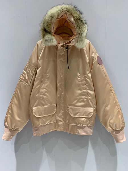 

shenzhen nanyou weihuo goose wolf fur collar thickened warm down et for women, Black