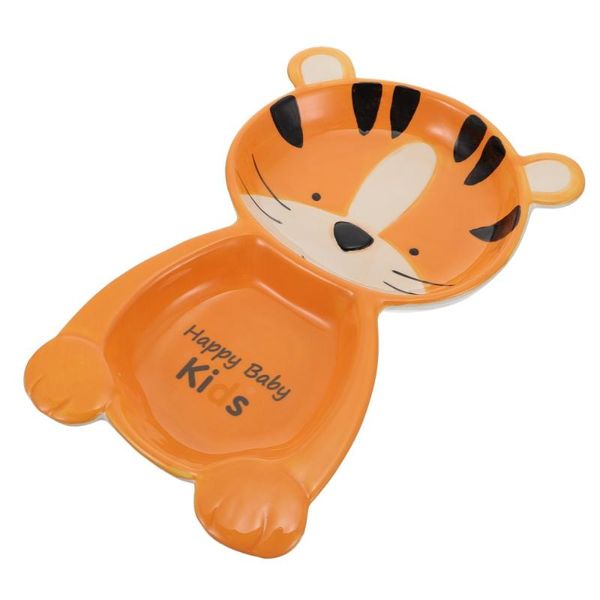 

dishes & plates 1pc kids ceramic plate animal themed dish compartment