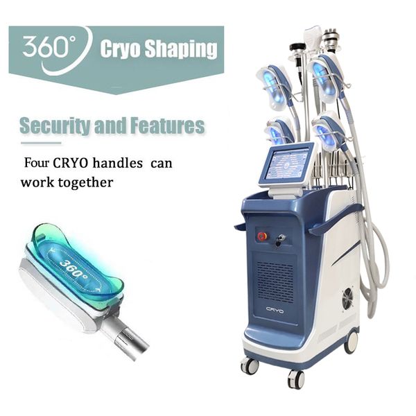 Cryo Vacuum Cavitation RF Body Body Raffreddamento Freddo Tech Laser Cool Lipolysis Fat Congelamento Agromassaggio Dimagrante Cryotherapy Doppio mento Massaggio Pelle Stringening per Salon SpA