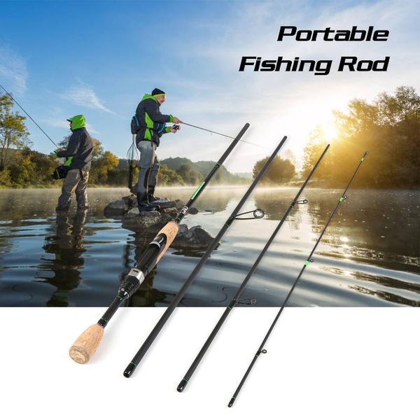 

boat fishing rods portable travel spinning rod lightweight carbon fiber 4 pieces pole tools outdoor