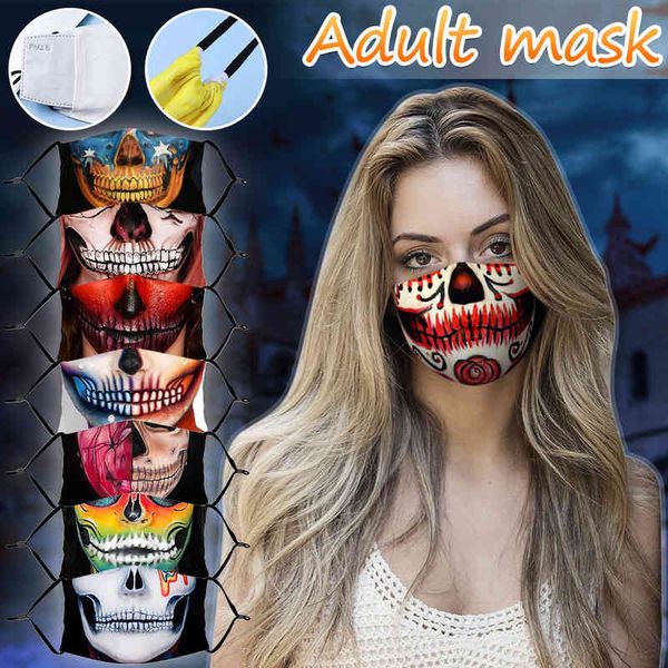 

masks creative skull designer outdoor washable reusable face decoration earloops e masque fase adult