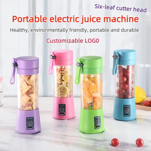 

portable mixer usb electric fruit juicer handheld smoothie maker blender stirring rechargeable mini processor juice cf18