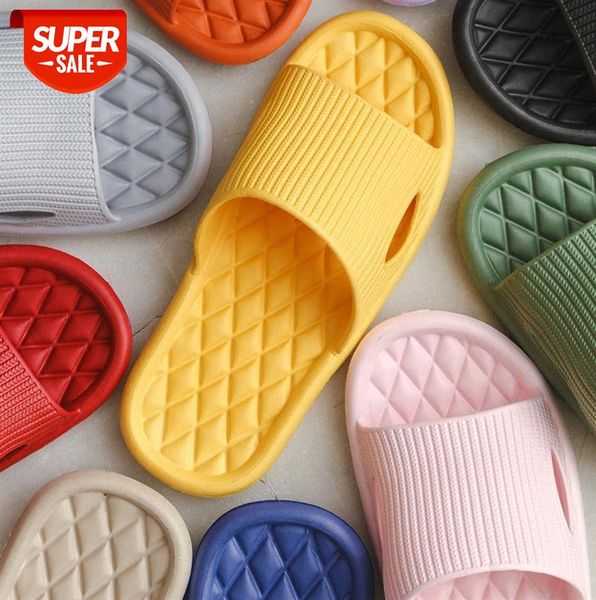 

home slippers women indoor couples men's bath non-slip bathroom soft #1h2h, Black