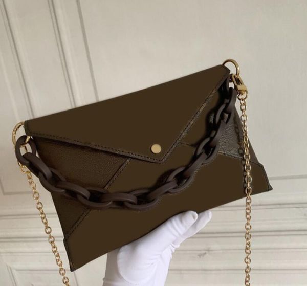 

newstyle kirigami 3in1 clutch bags old pattern envelope satchel chain bag qualited hardware crossbody handbags 3pcs=1set 062304