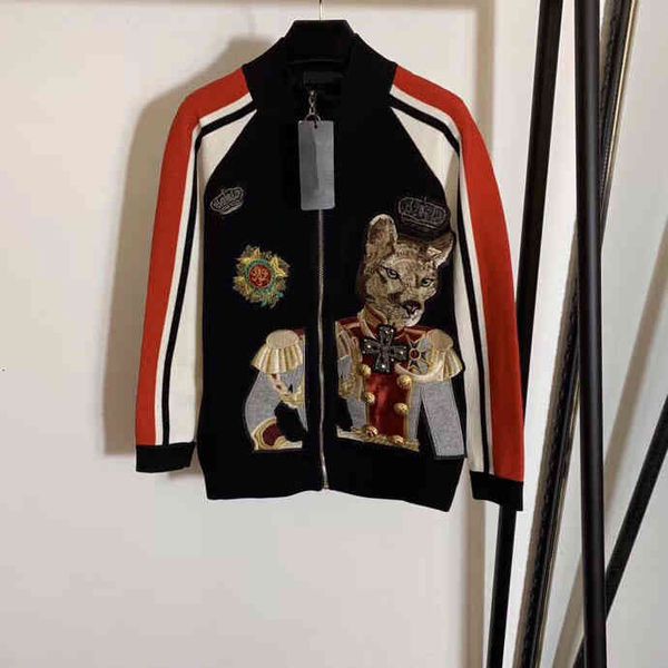 

women's two piece pants 1105 letter crew neck pieces sets long sleeve cardigan brand same style sweater fashion qian 8620, White