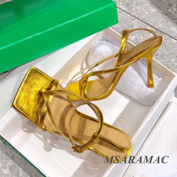 

sandals genuine leather gold high heel thong strappy stiletto street fashion flip flops holiday shoes women, Black