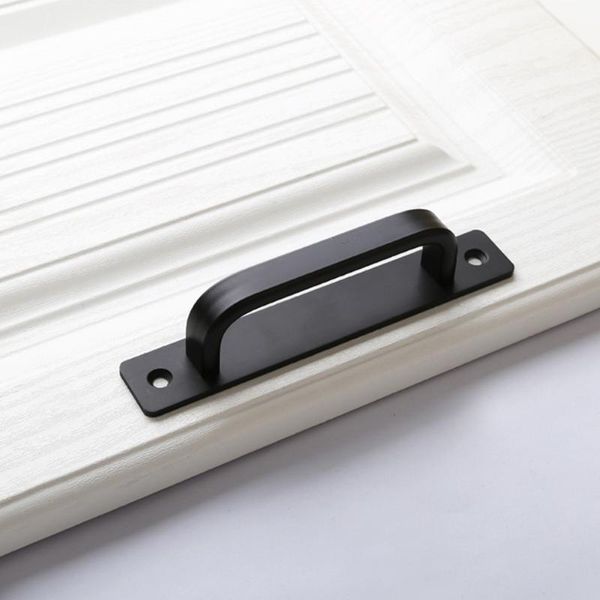 

handles & pulls 2pcs decorative safety closet cabinet with back plate door pull handle aluminium alloy home hardware grab bar sliding barn