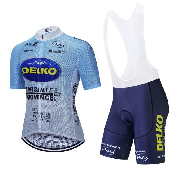 

racing sets 2021 delko cycling team jersey 20d bike shorts set mtb ropa ciclismo men short sleeve pro bicycle shirts maillot clothing, Black;blue