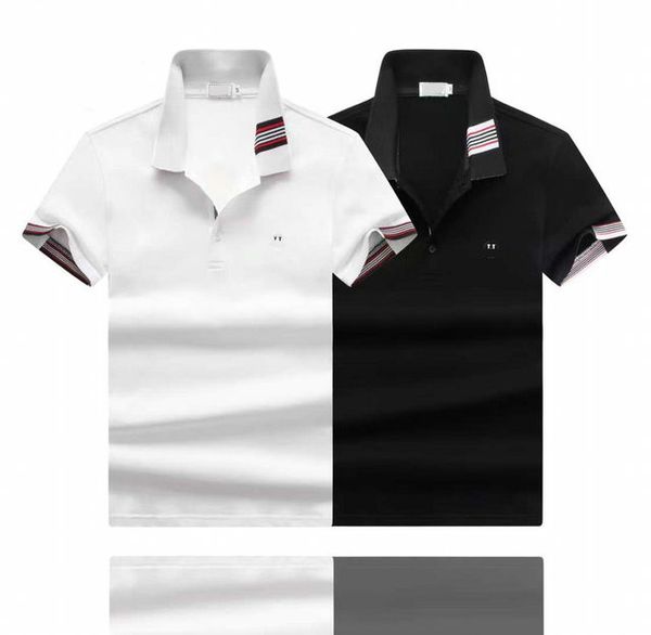 

2022ss designer polo shirts men luxury polos casual mens t shirt snake bee letter print embroidery fashion high street man tee m-3xl#17, White;black