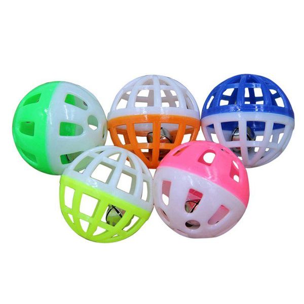 

cat toys big deal 18pcs pet dog puppy jingle bell ring ball round roll fetch play chew