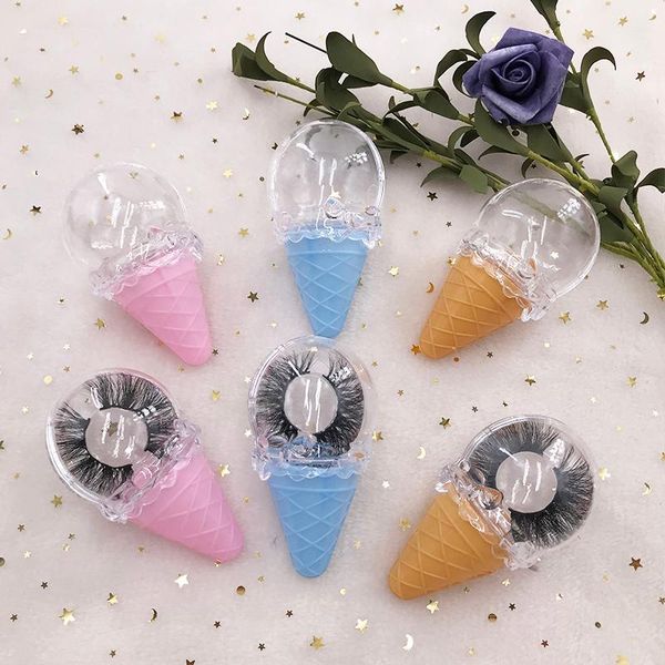 

custom lash box ice cream eyelash for 3d 5d 25mm mink eyelashes1