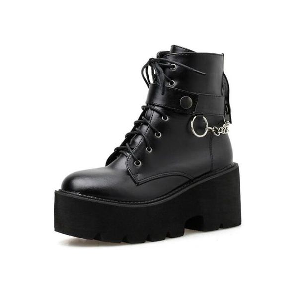 

boots womens fashion brand spring autumn black high heels breathable female ankle shoes woman