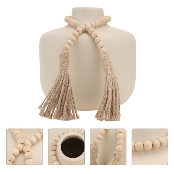 

vases 1pc home flower arrangement container creative ceramic vase ornament (beige)
