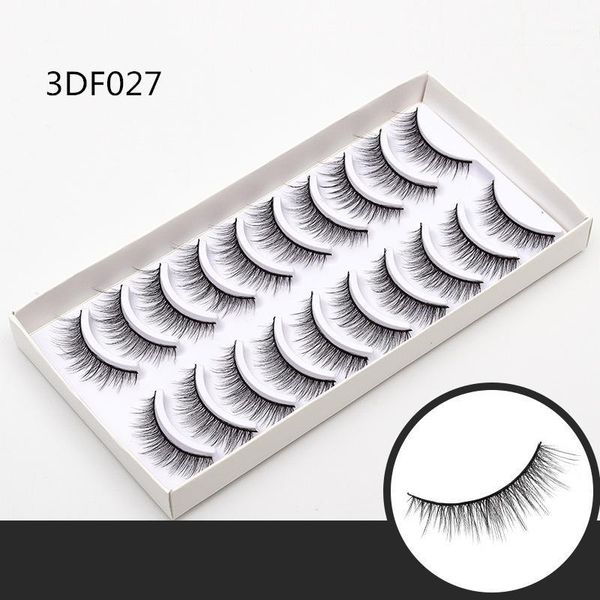 

pairs real mink eyelashes 3d soft natural cross lashes messy false beauty makeup essential tools1