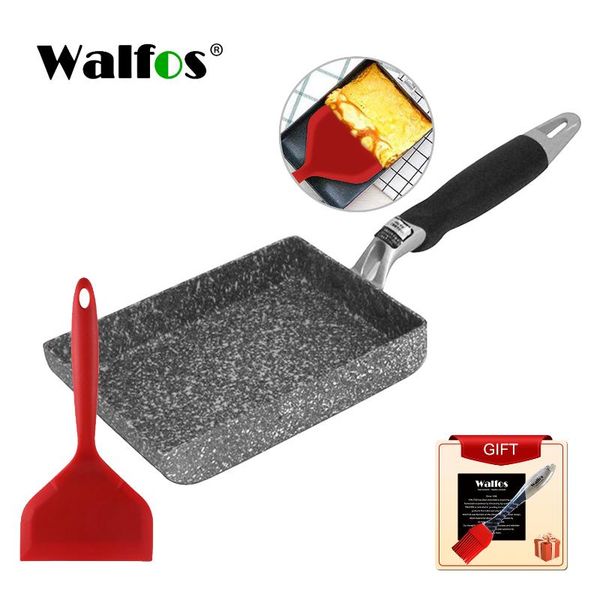 

pans walfos square non-stick fried eggs aluminium alloy japanese-style frying pan maker breakfast pot mini cook