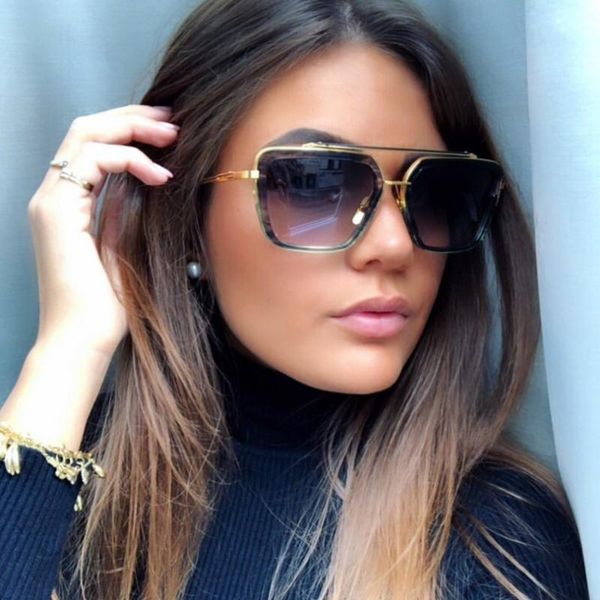 

sunglasses square metal women classic style brown shaded for men, White;black