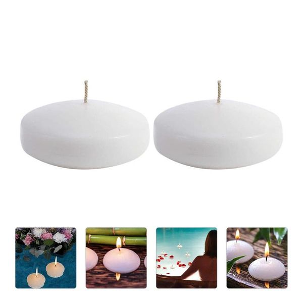 

candles 2 pcs large floating cylindrical decorative party
