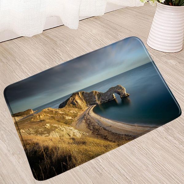 

bath mats landscape mat 3d natural scenery bathroom rug shower carpet kitchen toilet corridor front door pad foot pedal non-slip