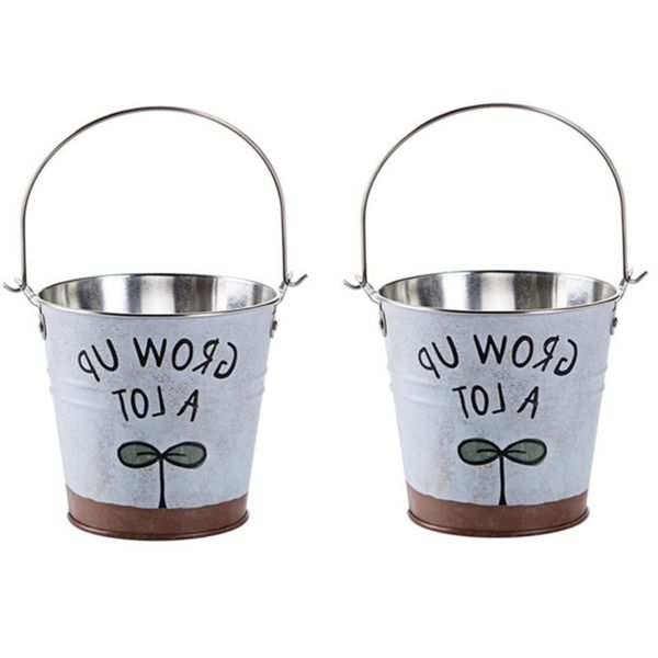 

planters & pots 2pcs flowers arrangement pot flower buckets tabledecoration for home office