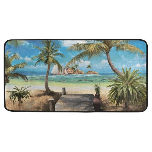 

carpets home decoration beach scenery design doormat room carpet non-slip waterproof entrance floor mat kitchen bedroom bath rug