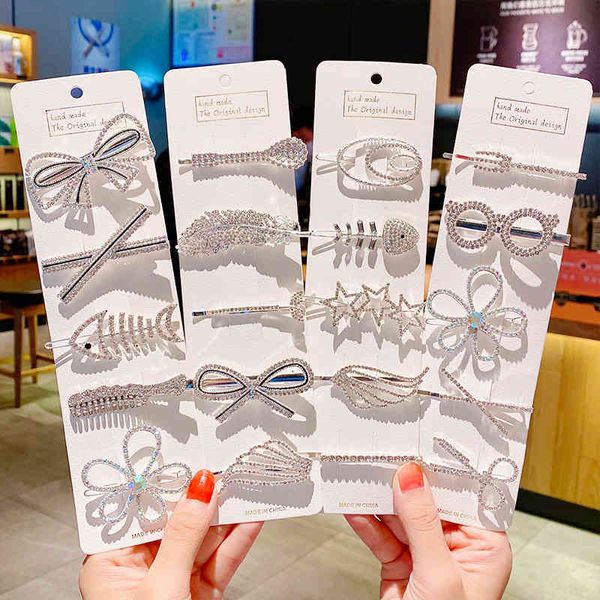 

1 new set of women luxury shiny crystal stylish bandana ornaments accessories for fashion hair, Golden;silver