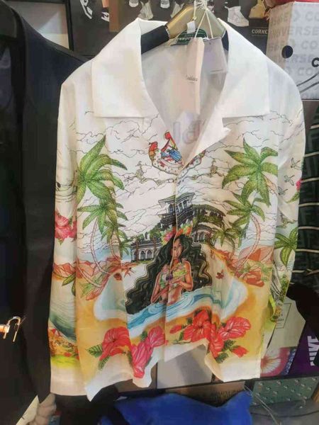 Camisa havaiana do algodão de Casablanca 2021SS