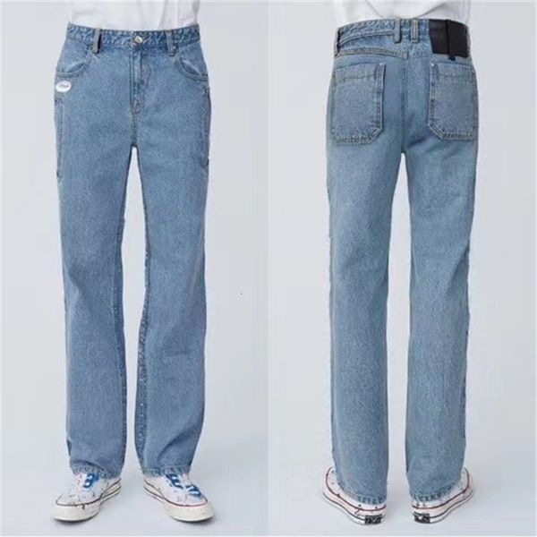 

men's jeans and women's anti-error jeans, slim jeans for men women miew, Blue