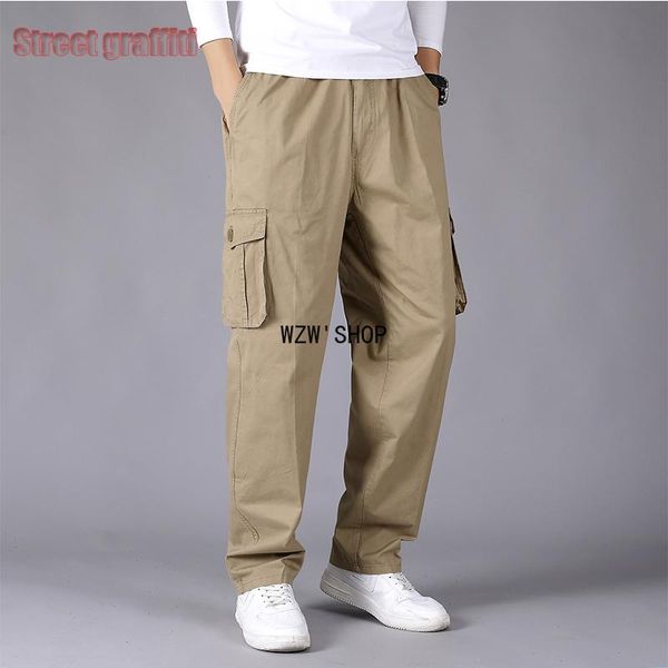 

men's pants cargo trousers for men men's clothing sports military style, Black