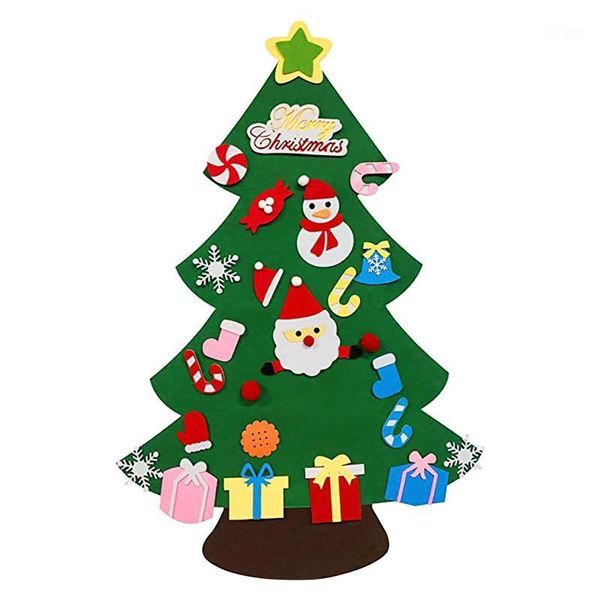 

christmas decorations diy felt tree decoration for home navidad 2022 year ornaments santa claus xmas kids gifts l3