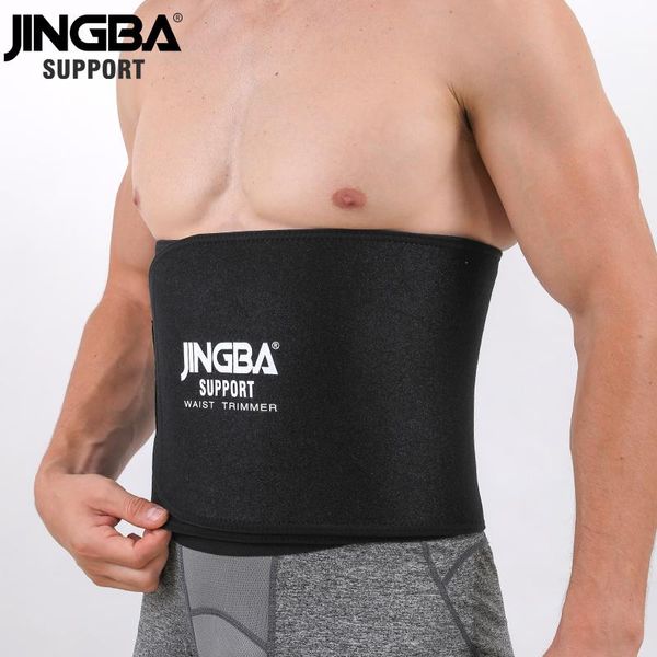 

wrist support jingba neoprene modeling body corset men women fitnesswaist belt sweat waist trainer trimmer musculation, Black;red