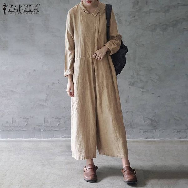 

jumpsuit jumpsuit women ropa de mujer 2021 ladies rompers casual solid pockets overall autumn long sleeve streetwear plus size 5xl, Black;white