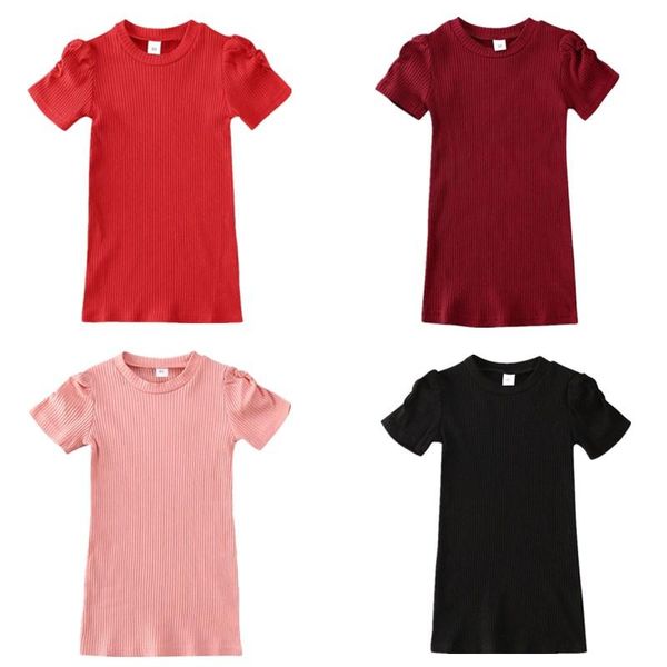 

baby & children's 1-6years toddler kids girls short sleeve fashion dress casual party summer girl's dresses, Red;yellow